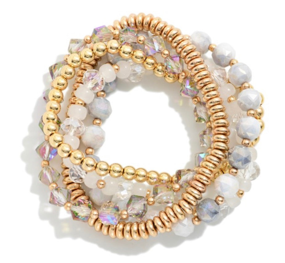 Pearl Frost Bracelet Stack
