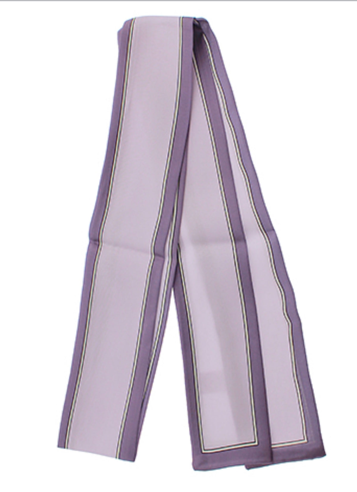 Line Border Twilly Scarf