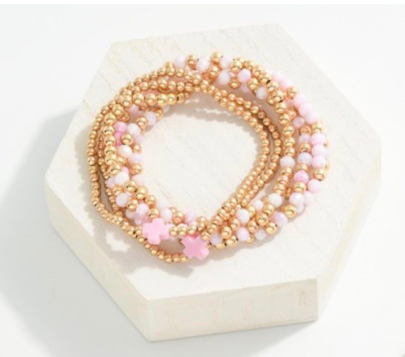 Beaded Cross stretch Braclets