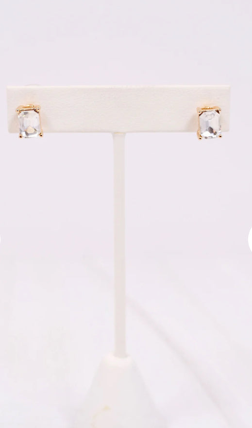 Stone Stud Earrings