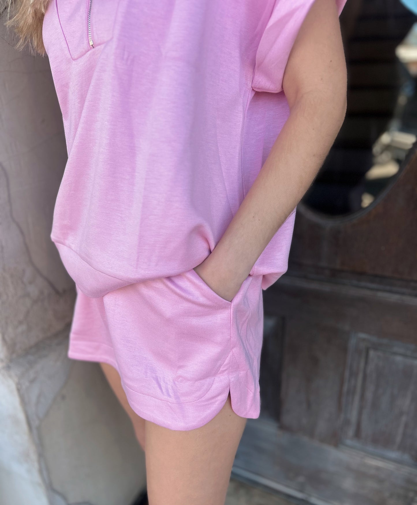 Quarter Zip Skort Set