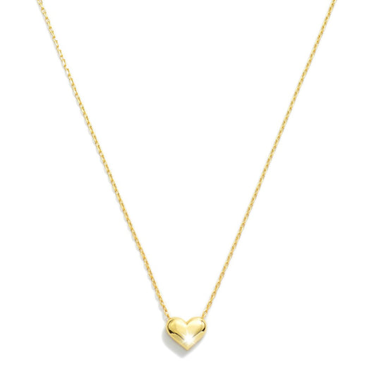 Gold Dainty Heart Necklace