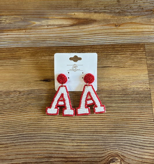 Game Day Letter Earrings