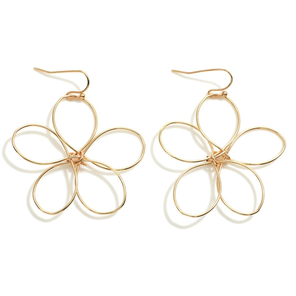 Flower Outline Earrings