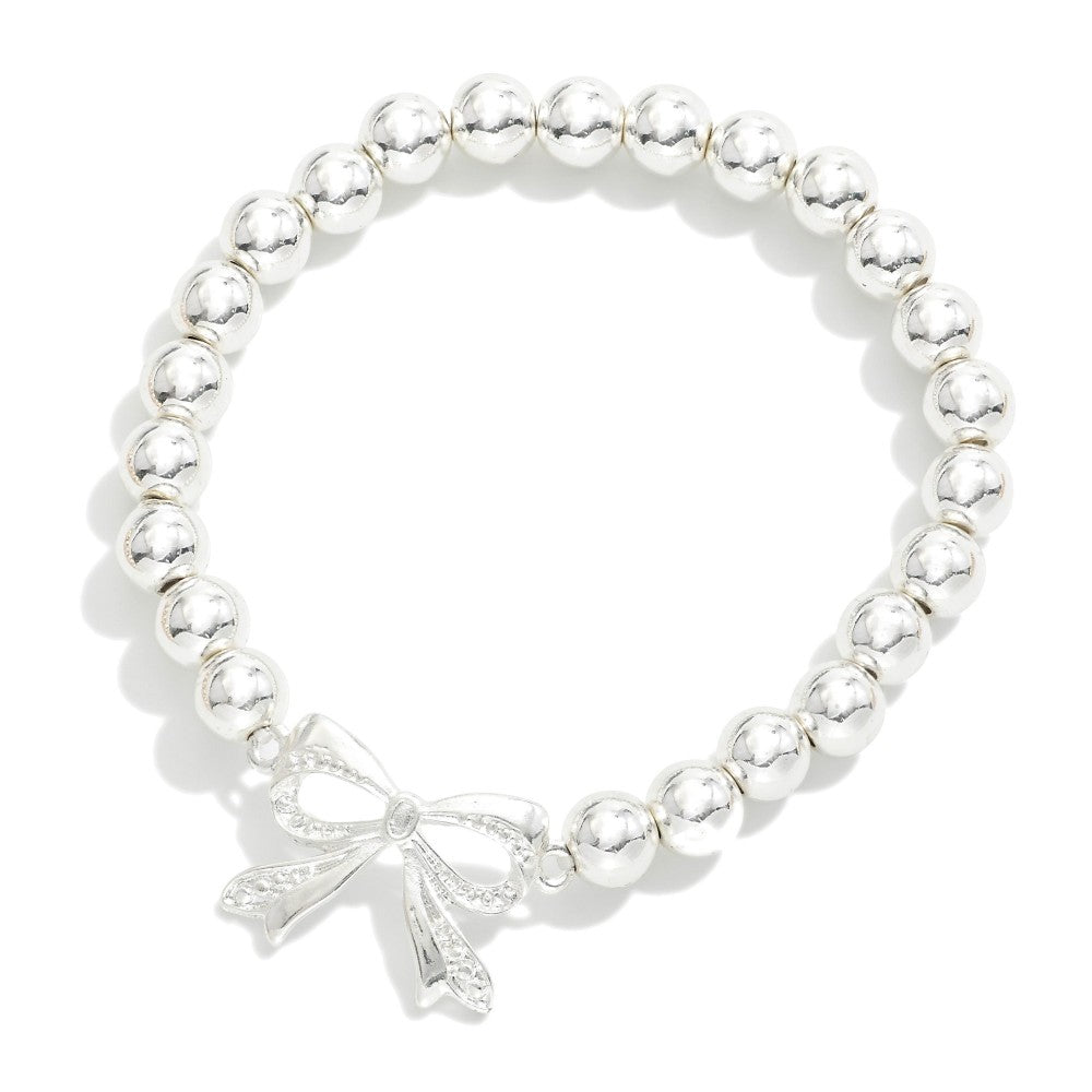 Metal Tone Bow Bracelet