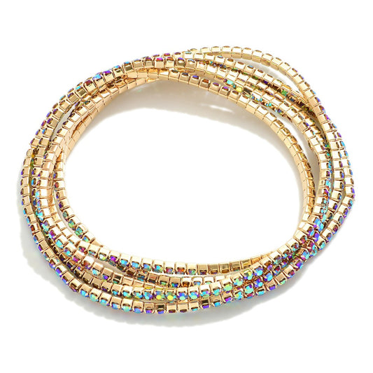 Multi-Colored Rhinestone Bracelet