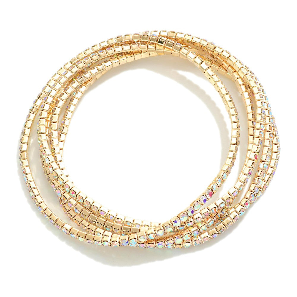 Multi-Colored Rhinestone Bracelet