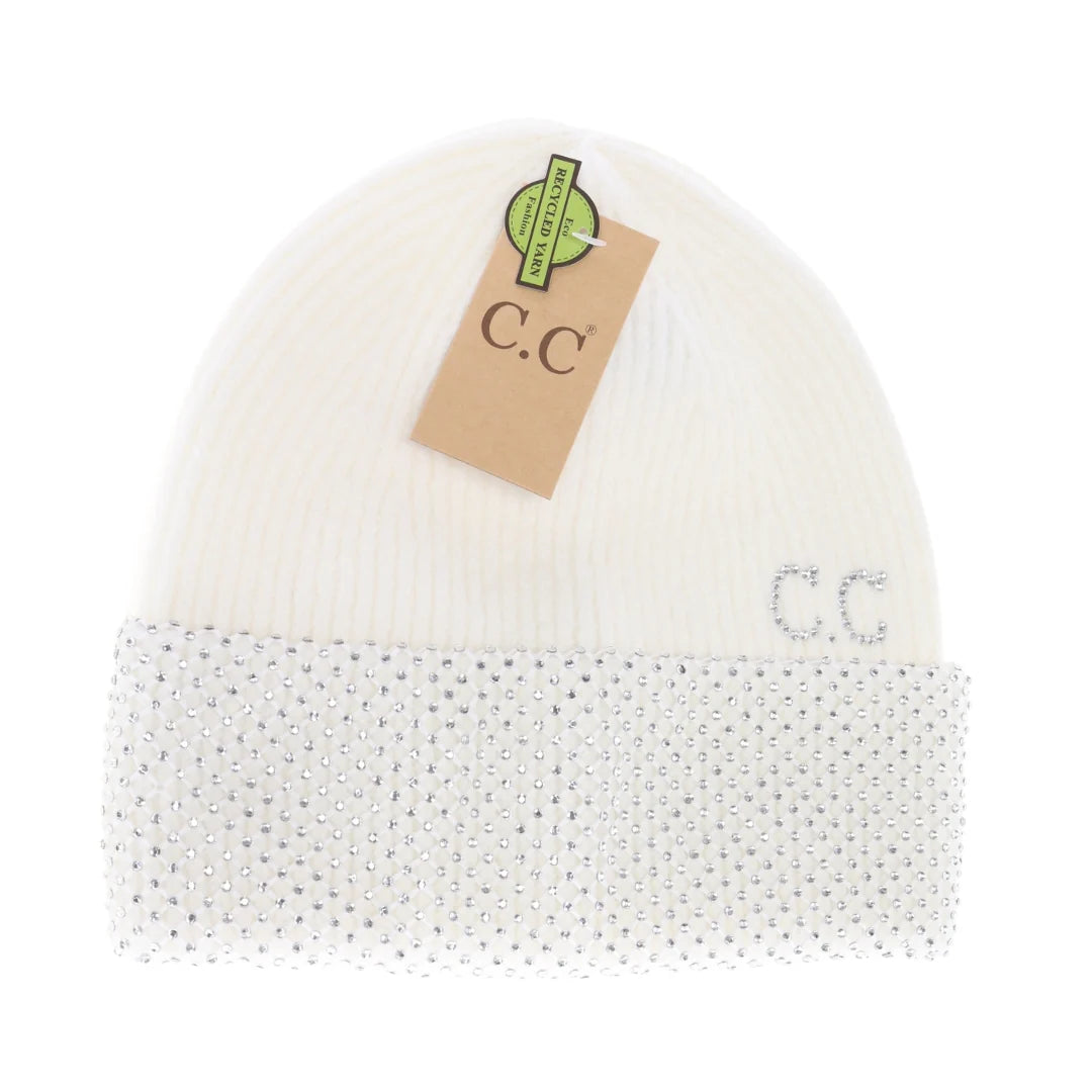 Rhinestone Net Cuff C.C. Beanie