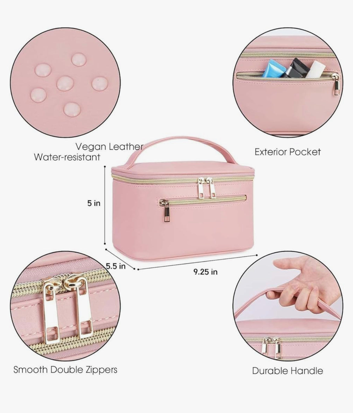 Pink Cosmetic Bag