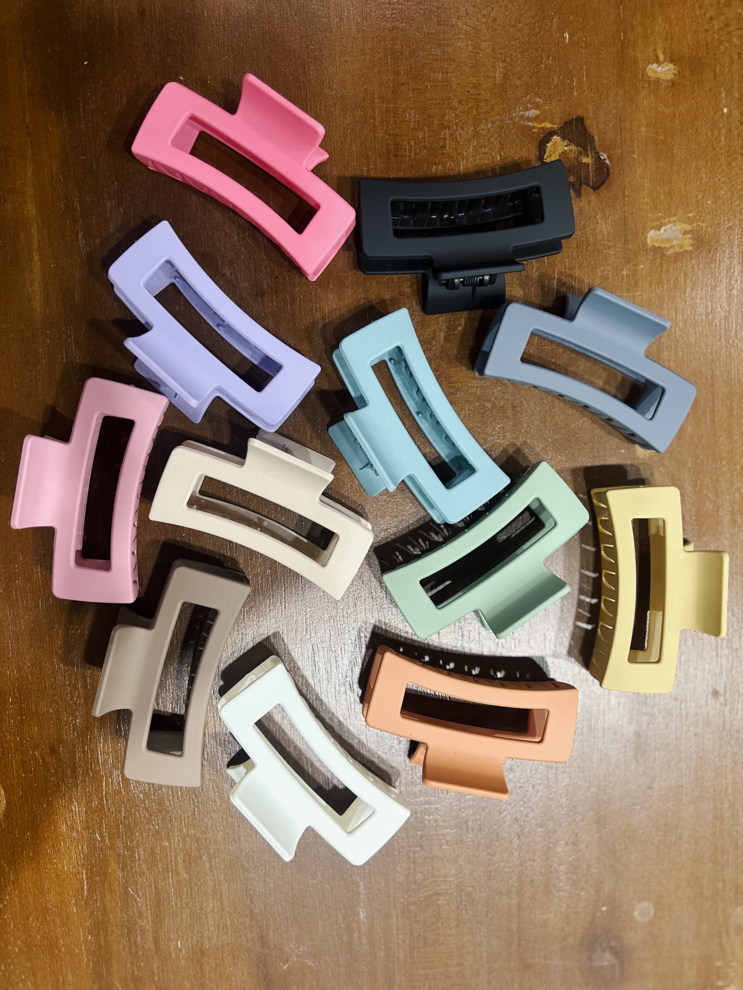 Square Hair Clips