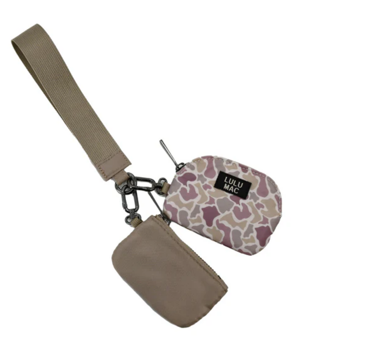 Double Pouch Wristlet Key Chain