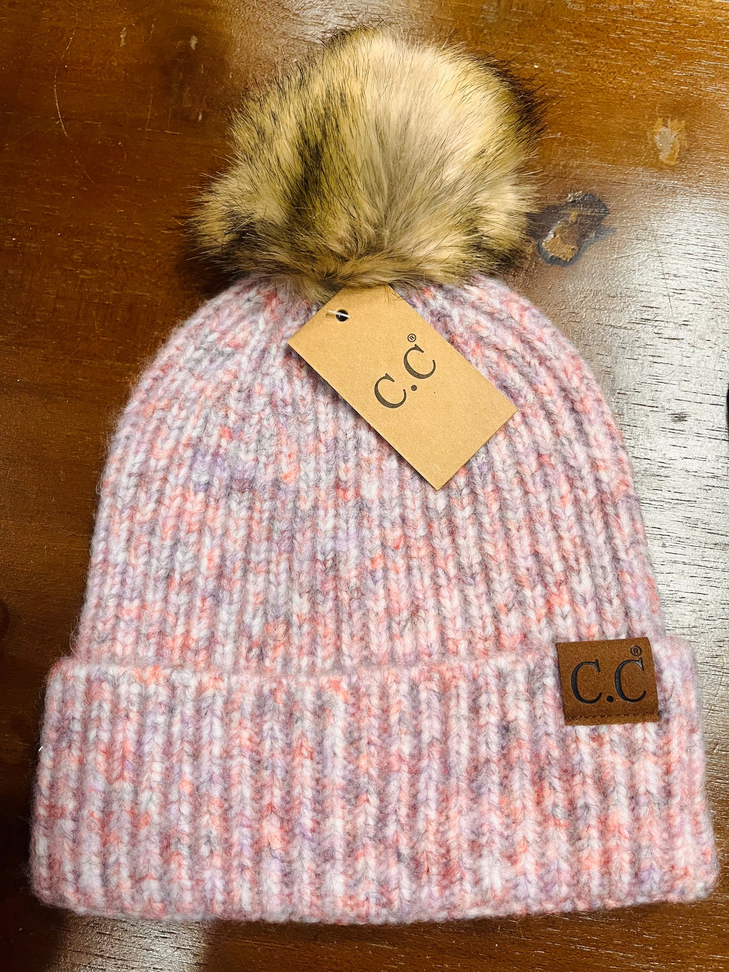 Cotton Candy Fur Beanie