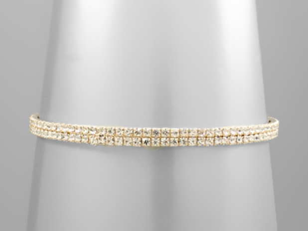 Gold Memory Wire Bracelet