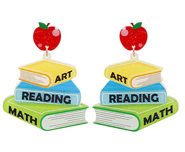 Book Stack Earrings