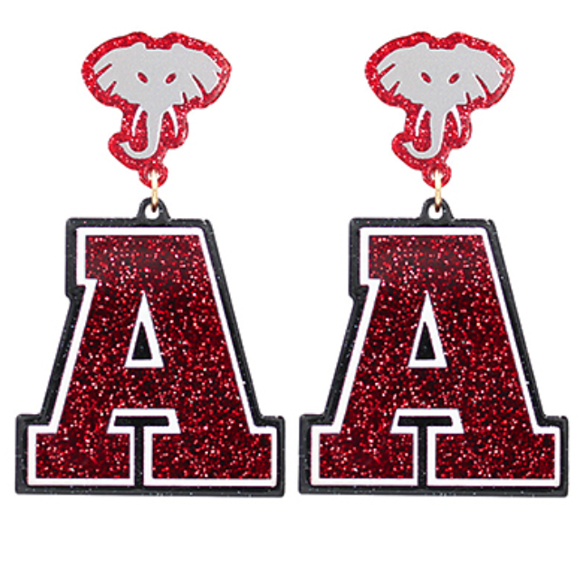 Gameday Logo Glitter Earrings