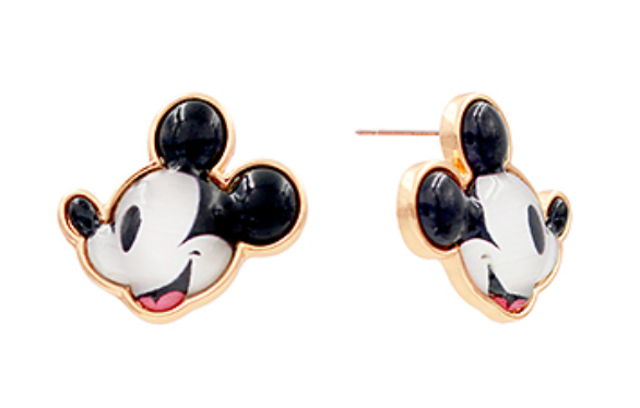 Gold Mouse Head Earrings