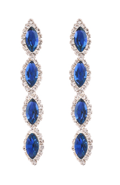 Blue Marquise Earrings