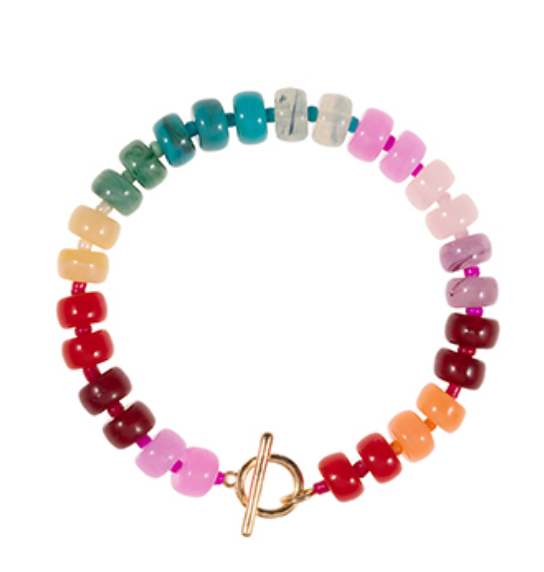 Ombre Color Beaded Bracelet