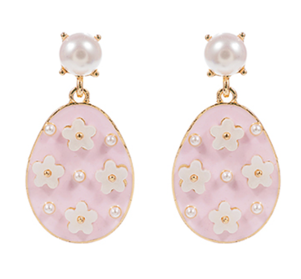 Flower Easter Egg Earrings