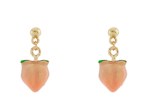 Ombre Peach Dangling Earrings