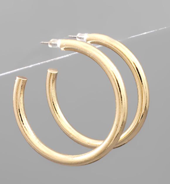 45mm Gold Open Hoops