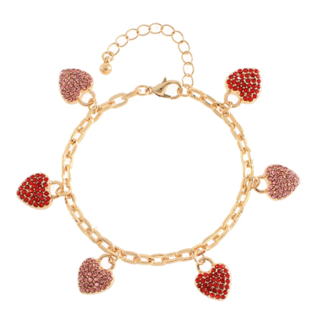 Heart Charm Bracelet