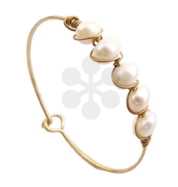 Gold Pearl Beads Bracelet