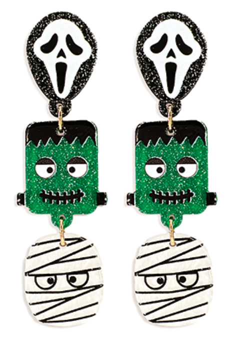 Halloween Monsters Earrings