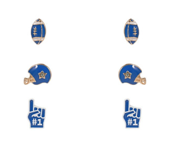 Football Earrings Set