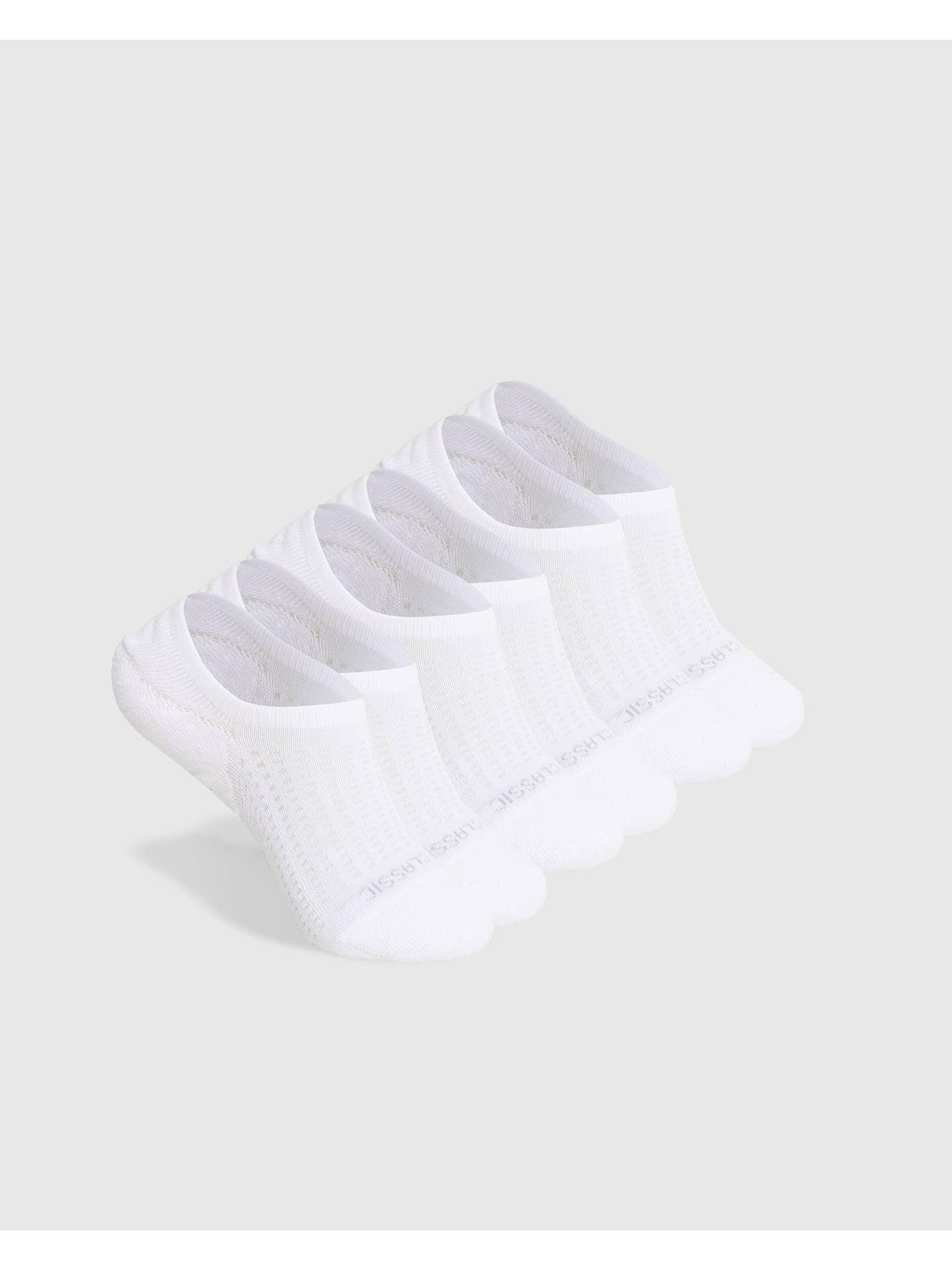 Never Show Socks | Active | White | 3-Pack