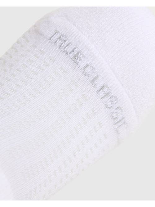 Never Show Socks | Active | White | 3-Pack