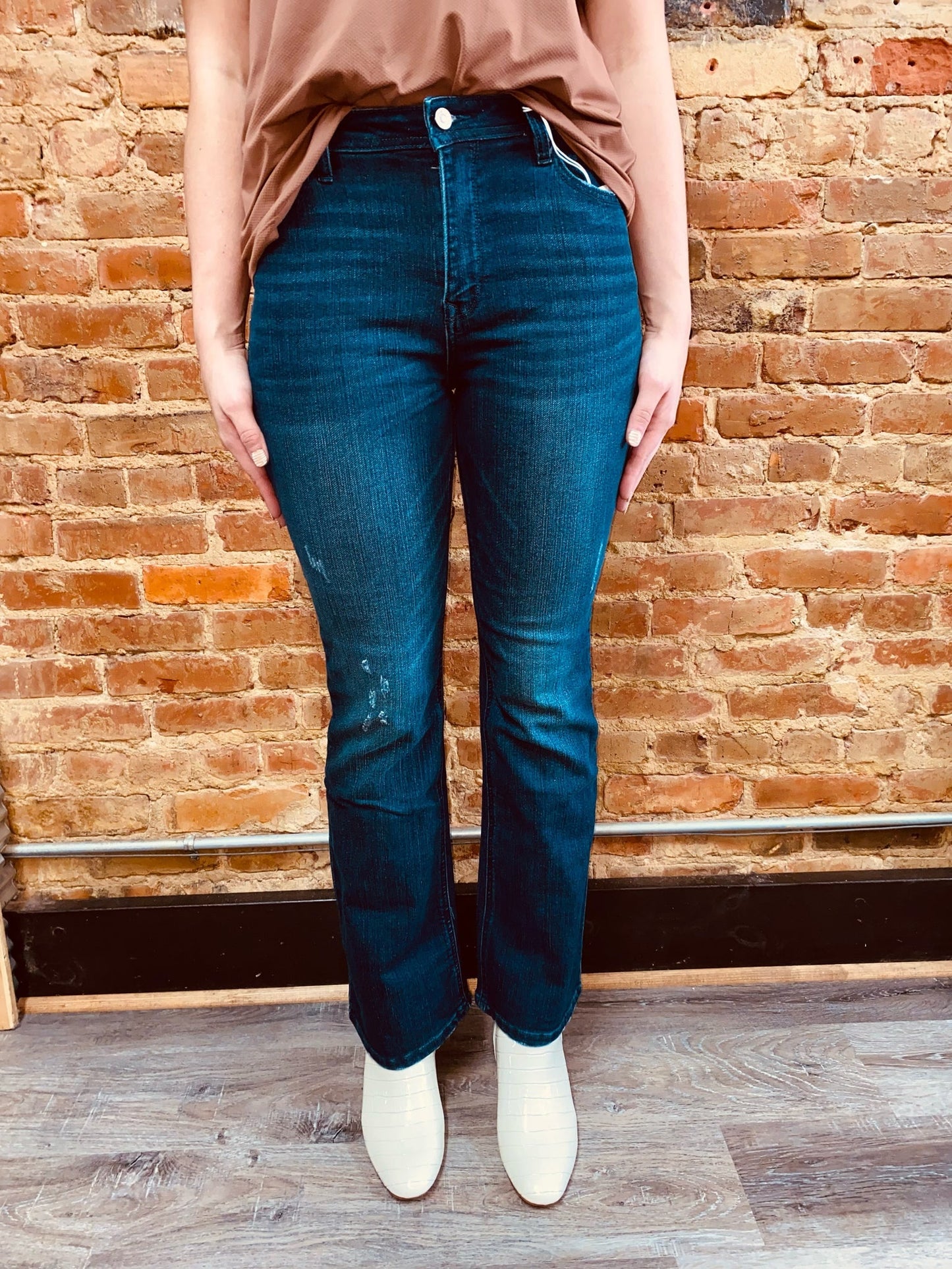 High Rise Trouser Wide Leg Jeans