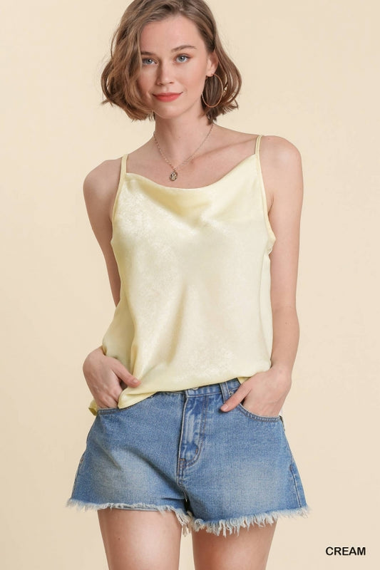Washed Charmeuse Cami