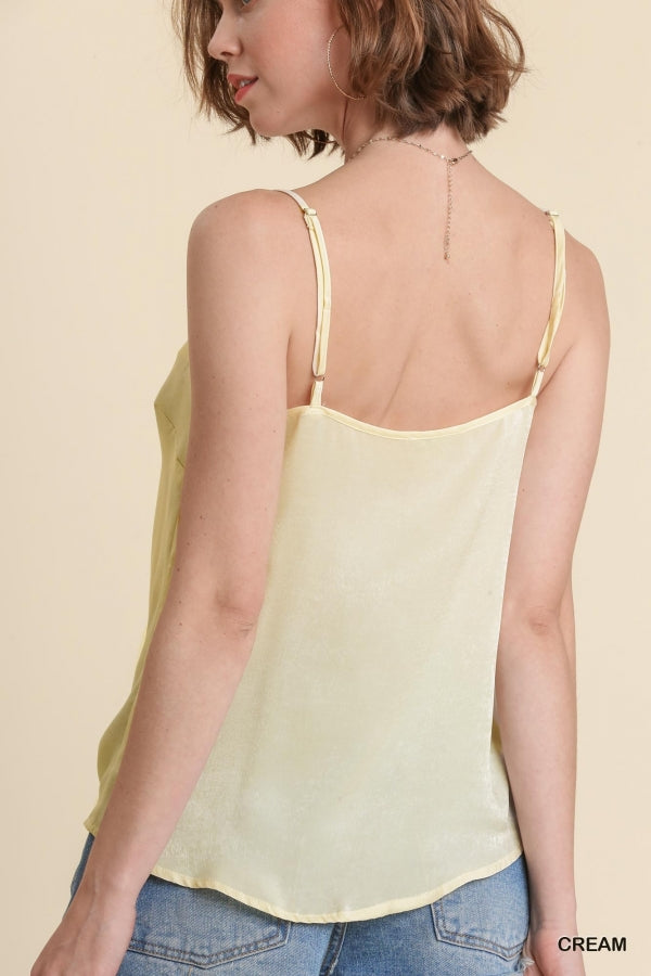 Washed Charmeuse Cami