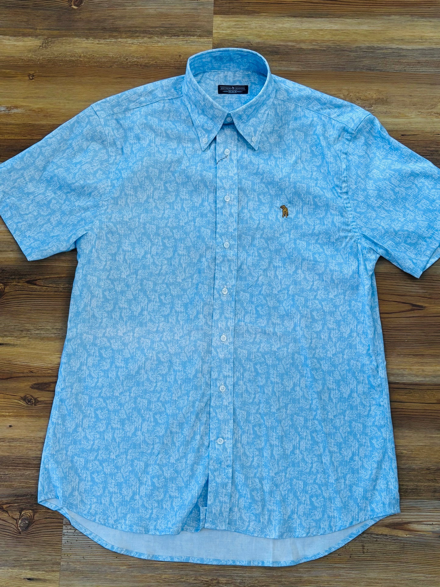 Dune Brush Print Button Down