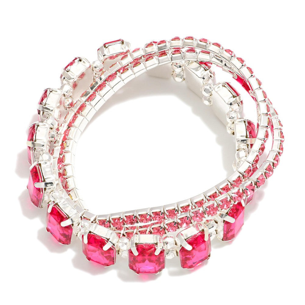 Colored Diamond Stretch Bracelet