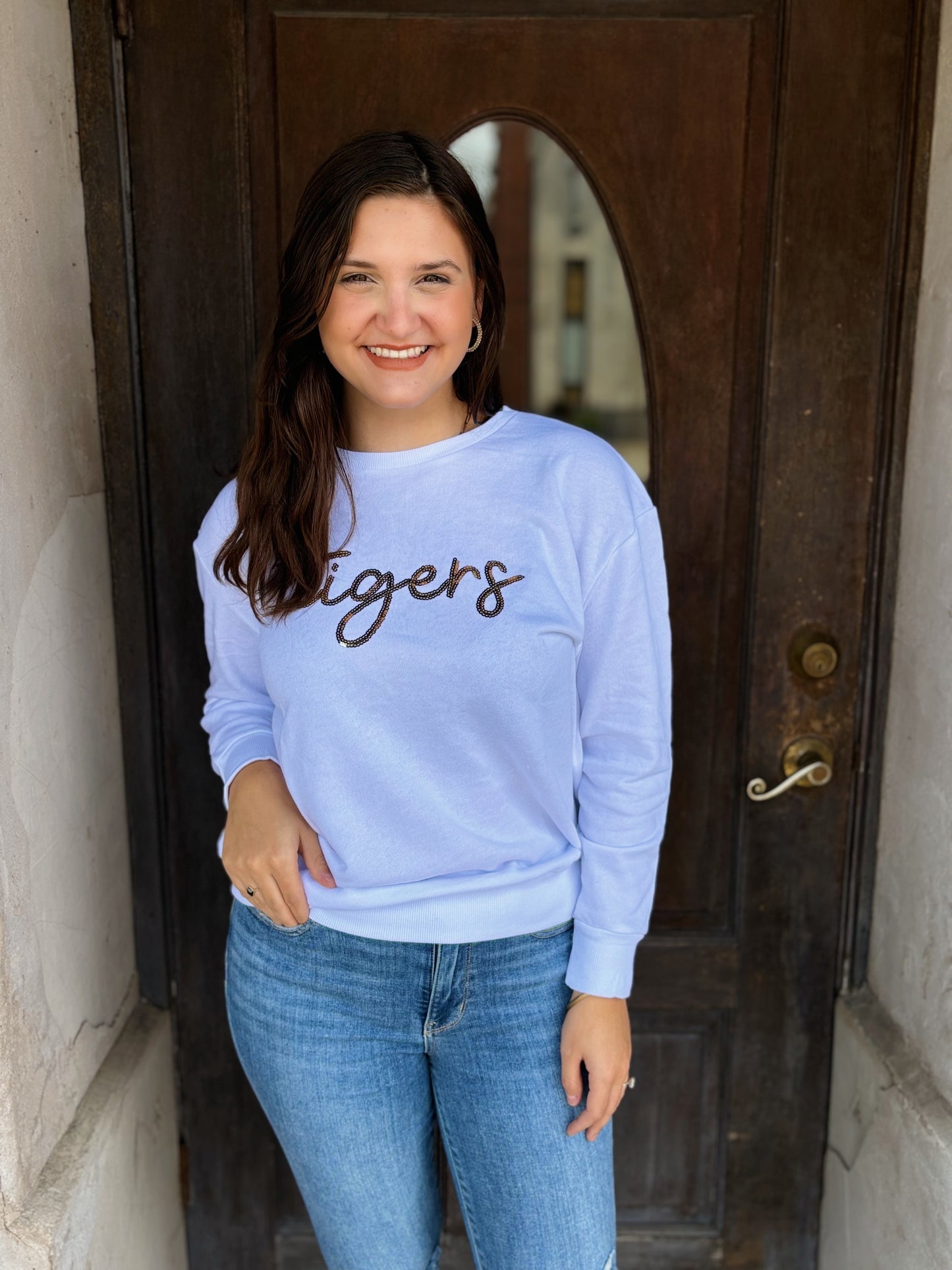 Tigers Sequin Sweatshirt
