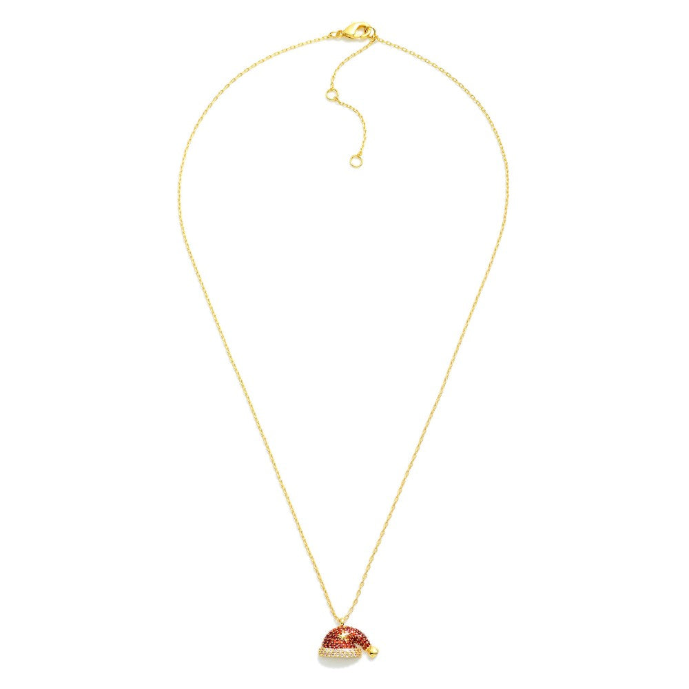 Santa Hat Pendant Necklace