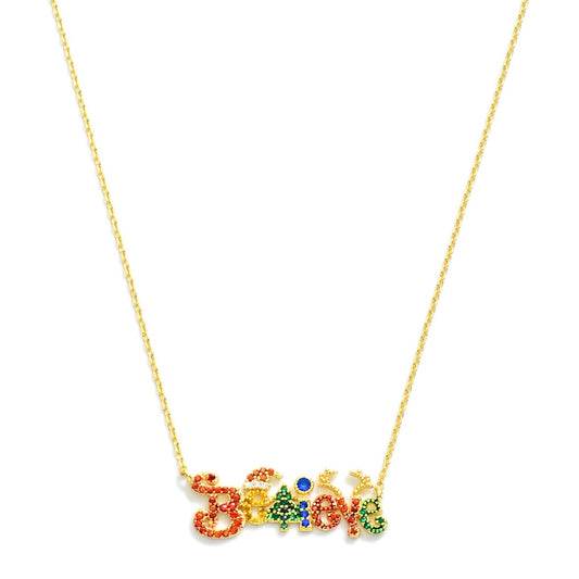 Believe Christmas Pendant Necklace