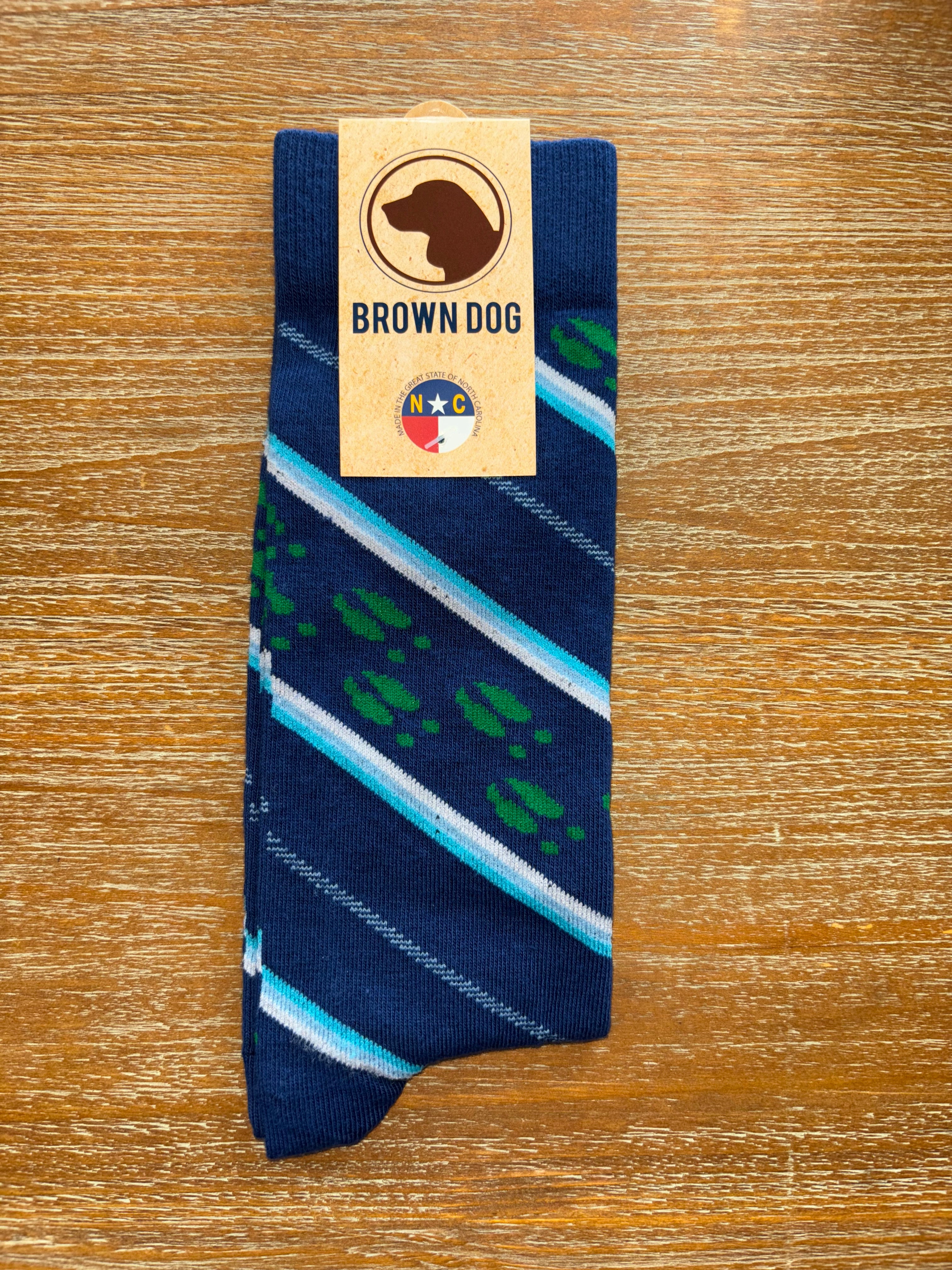 Brown Dog Tall Socks