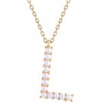 Pearl Initial Letter Necklace