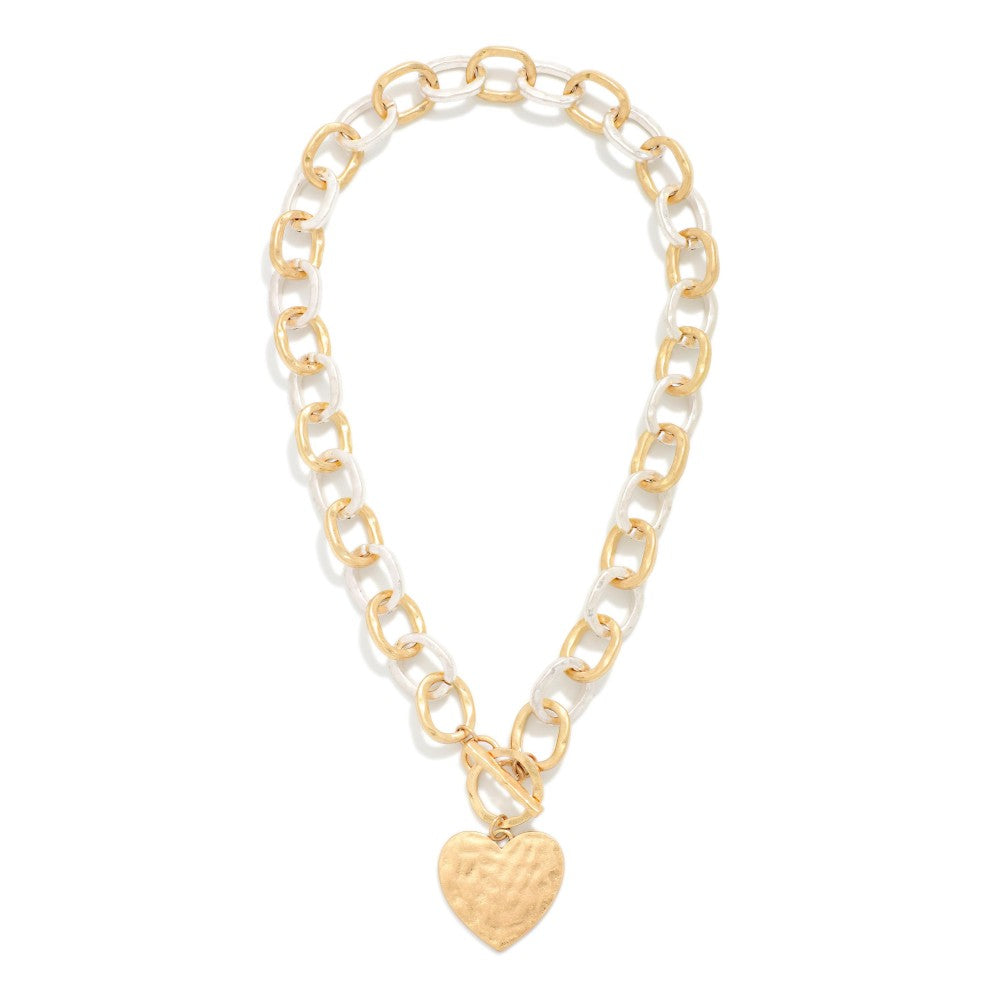 Hammered Heart Necklace