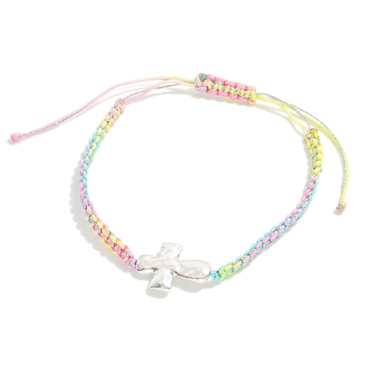 Multi Color Cross Bracelet