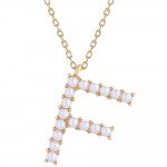 Pearl Initial Letter Necklace