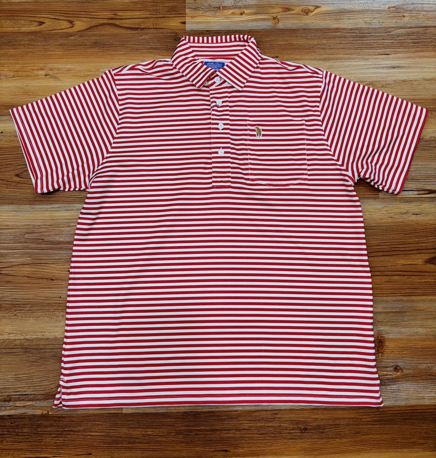 Tomato Puree Stripe Polo