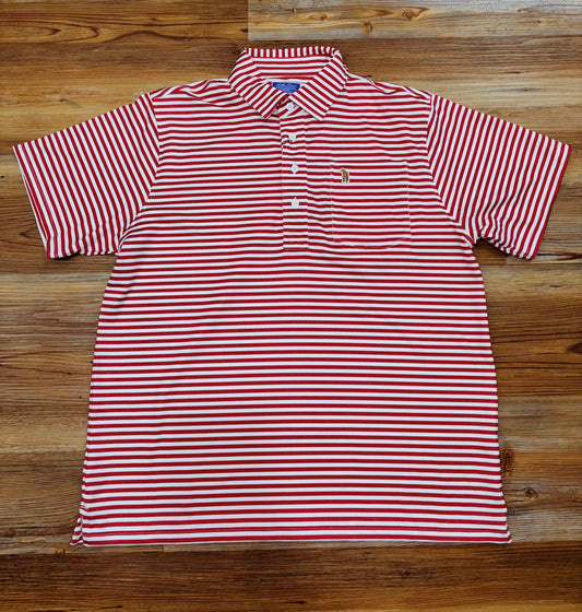 Tomato Puree Stripe Polo