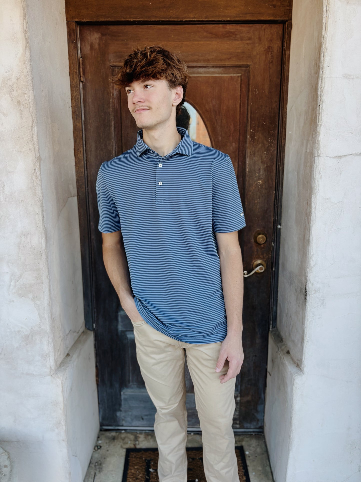 Morgan Blue Stripe Polo