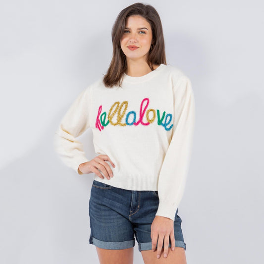 “Hello Love” Valentine's Day Sweater