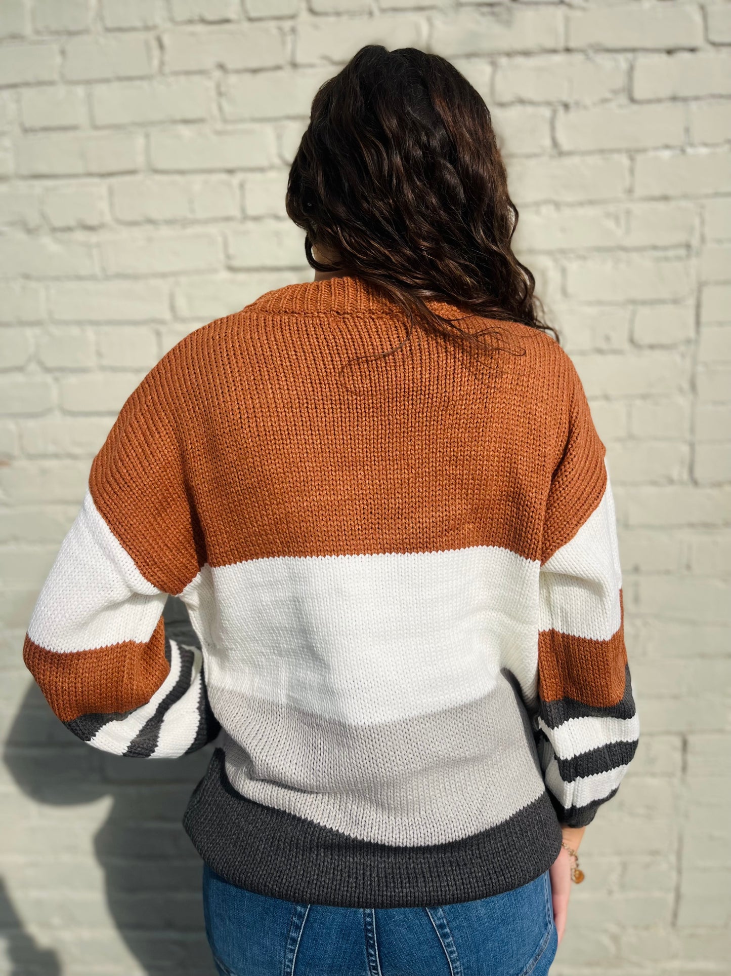 Rust Stripe Sweater