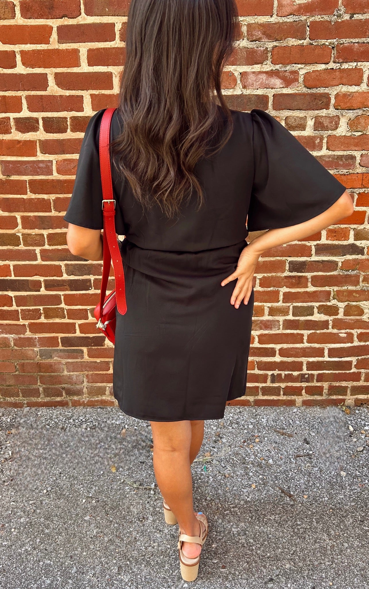 Ruffled Mini Wrap Dress
